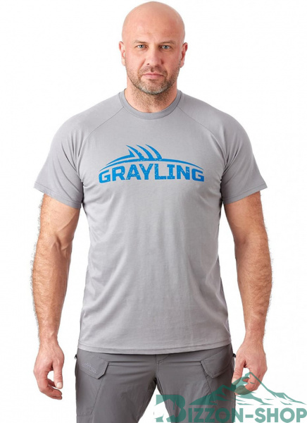 Футболка GRAYLING Logo T-Shirt (Лого) (хлопок, серый)